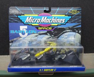 Babylon 5 Micro Machines Space Set 1 Factory On Card - - Galoob 1994