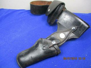 Vintage Bucheimer Patrolman L.  A.  Calif Clark B7a - 14 Holster Belt Cuff Pouch (a1)