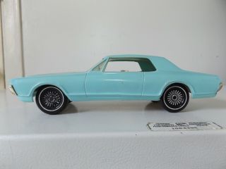 Vintage 1967 Mercury Cougar Dealer Promo Sky Blue Plastic Model Toy
