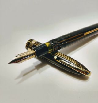 Sheaffer Lifetime 875 Fountain Pen,  Brown Striate,  Gft,  Lever,  14k Sheaffer Nib