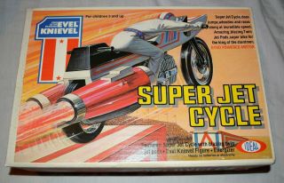 1970s Evel Knievel Jet Cycle Misb Factory Ideal Tv