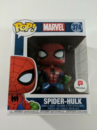 Funko Pop Marvel Spider - Hulk 6 " Tall Bobble - Head Walgreens Exclusive 374 Rare