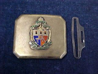 Orig Ww2 Sterling Silver Buckle Royal Canadian Military College