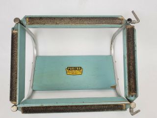 Vintage Puritan Rug Hooking Frame Portable Lap Blue Mayflower Textile