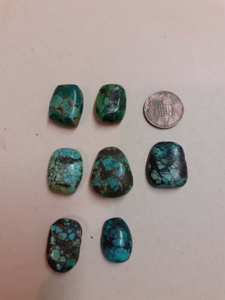 Antique Tibetan Turquoise Beads 36.  5 Grams