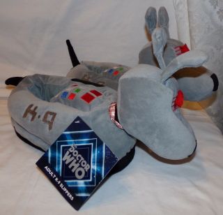 Doctor Who Adult K - 9 Slippers Nwt Womens L Xl 8 - 10 Robe Factory