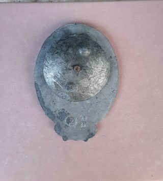 Antique WW 2 German Death Head Badge for Cap.  Skull pendant.  Sturmbaon 106.  WW2. 2