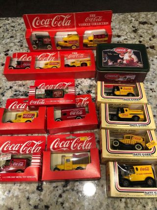 Vintage Set Of Coca - Cola Model Cars