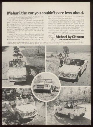 1969 Citroen Mehari 5 Photo Vintage Car Ad