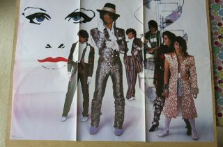 PRINCE Purple Rain vinyl LP with fold out poster Warner Brorthers 1984 3