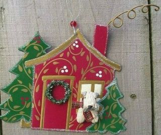 Soft Coated Wheaten Terrier Christmas House Ornament