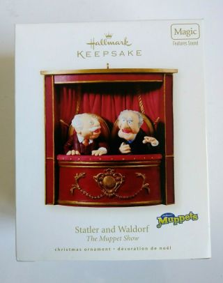 Statler & Waldorf The Muppet Show Hallmark Keepsake Magic Ornament Read Descript