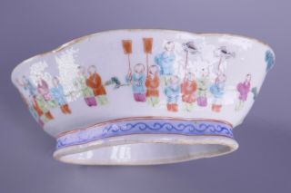 Fine Old Chinese Porcelain Famille Rose Bowl Signed Scholar Estate 2