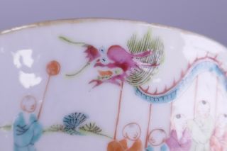 Fine Old Chinese Porcelain Famille Rose Bowl Signed Scholar Estate 3