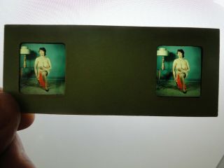 Nude 3d Realist Stereo View Slide Busty Vintage 1950 