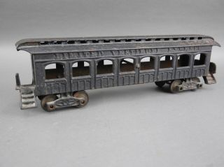 Antique Ives Vestibule Express Cast Iron Toy Floor Train Car For Restoration