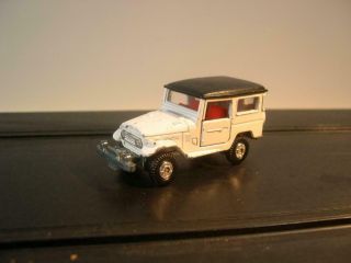 Tomica 2 Toyota Land Cruiser White And Black 1/60 Scale Made In Japan