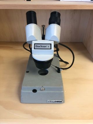 Vintage Gem Instruments Corp Jewler Gemology Microscope Gem Scope 1 - Model 791