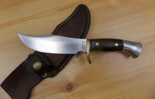 Vintage Westmark Model 701 Fixed Blade Knife With Sheath Serial 15373