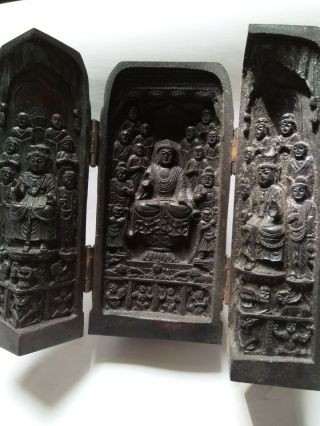 Chinese Buddha Prayer Box Signed