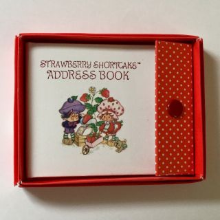 Vintage American Greetings Address Book Strawberry Shortcake Plum Pudding