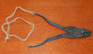 British Military Wwii Folding Wire Cutter Maker 1943 Dated D - D Marked