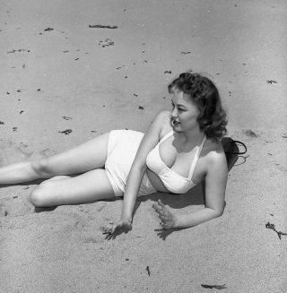 1960s Ron Vogel Negative,  Sexy Pin - Up Girl Donalda Jordan At Beach,  T244676