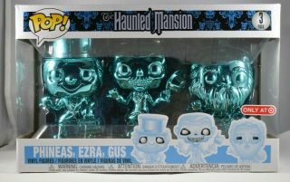 Funko Pop Disney Haunted Mansion Phineas Ezra,  Gus Target Exclusive 3 Pack