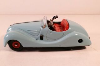 SCHUCO EXAMICO 4001,  Germany U.  S - Zone tin toy wind - up car box 1950s EXC 3