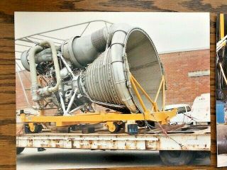4 Official NASA Photographs - - Apollo Saturn V F - 1 Rocket Engine at MSFC 8 x 10 2