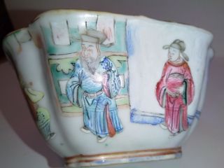 18 th century old chinese hand painted porcelain bowl 3