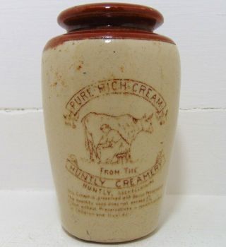 Sepia/brown Print Pure Rich Cream From The Huntly Creamery Aberdeenshire C1900 
