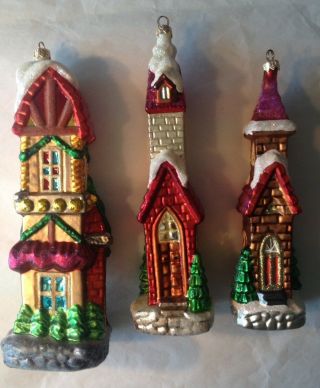 Christopher Radko Sugar Hill Ii Christmas Ornaments 1998