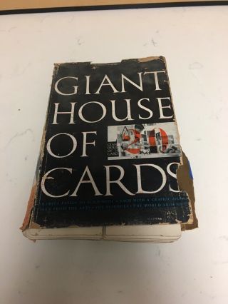 Vintage Giant House Of Cards Designed By Charles Eames 2