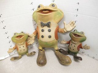 Rempel 1950s Froggy Gremlin Frog Squeeze Toy (3) Buster Brown Tv Show Smilin Ed
