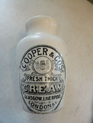 Fine Cooper & Co Glasgow,  Liverpool,  London Pictorial Cream Pot C1910
