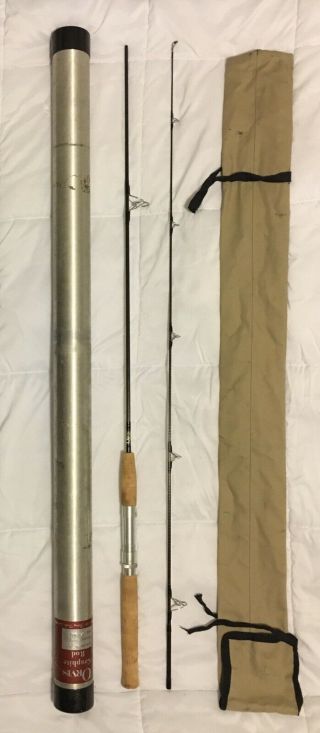 Vintage Orvis Trout 7ft Graphite Spinning Rod W/Case 4 - 7/8oz 1/4 To 3/4 Lure 2