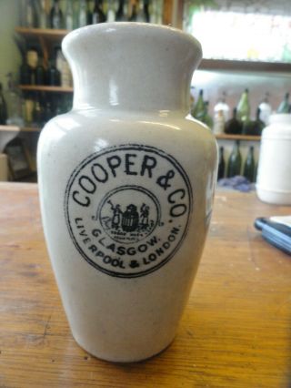 Fine Large Size Cooper & Co Glasgow,  Liverpool,  London Pictorial Cream Pot