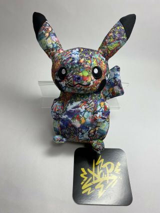 Pokemon Pikachu Soft Plush Doll From Japan Center Shibuya Limited Graffiti Art