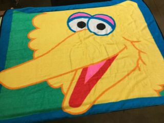 Sesame Street Big Bird Blanket By Owen 60 " X 50 " Acrylic Polyester Blend Soft
