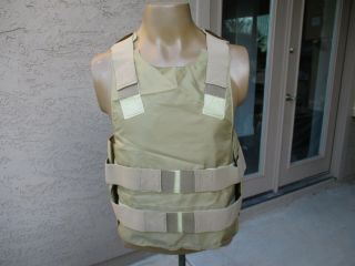 Vtg Paraclete Personal Body Armor Soft Plate Carrier,  Medium Long,  Tacp Issue
