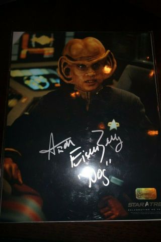 Aron Eisenberg Star Trek Deep Space 9 Autograph Photo W/nog Inscription Ca