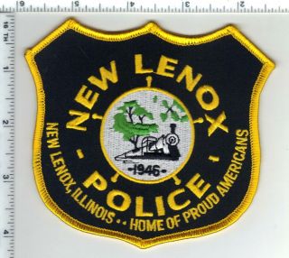 Lenox Police (illinois) Shoulder Patch From The 1980 