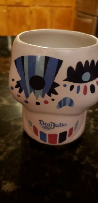 Tequila Don Julio 2 Ceramic Shot Glasses Mexico Day Of The Dead Tequila Tumbler