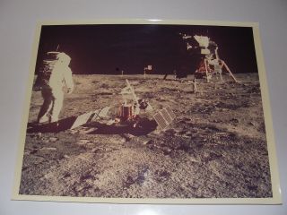 Apollo 11 Buzz Aldrin Lunar Eva Easep " A Kodak Paper " 8x10 Vintage Nasa Photo
