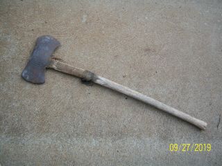 Vintage Plumb Champion Axe Double Bit Quality Seal Usa Decor Cabin Wood Lumber A