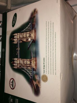 Dept 56 Tower Bridge Of London Dickens Village 58705 Christmas Landmark 20 Years