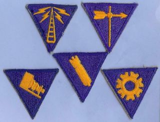 Authentic Us Army Patch Wwii,  Usaaf Specialist Sleeve Insignia Set