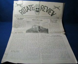 Wwii 142nd Infantry Regiment August 30,  1945 Rotate Review Newspaper