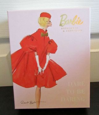 20 Barbie Note Cards & Envelopes Silkstone Graphique De France 4 Designs Red